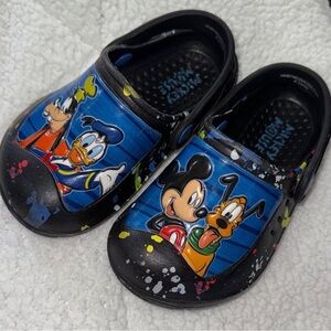 Kids Cartoon Character Clogs - Black and Blue
